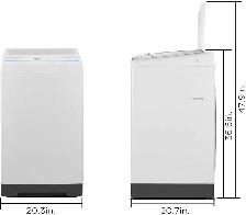 Comfee 1.8 Cu.ft Fully Automatic Washer (Laveuse), CV18DPWBL0RC0