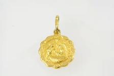 18K RICORDO DEL BATTESIMO MEDALLION (8141)