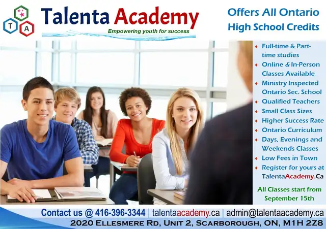 Ontario High School Credit Courses