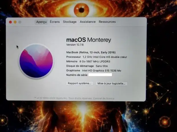 Apple MacBook rétine 12 pouces 2016