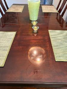 Antique mahogany Oak dining room set - Photo 2