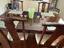 Antique mahogany Oak dining room set - Photo 3