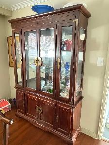 Antique mahogany Oak dining room set - Photo 4