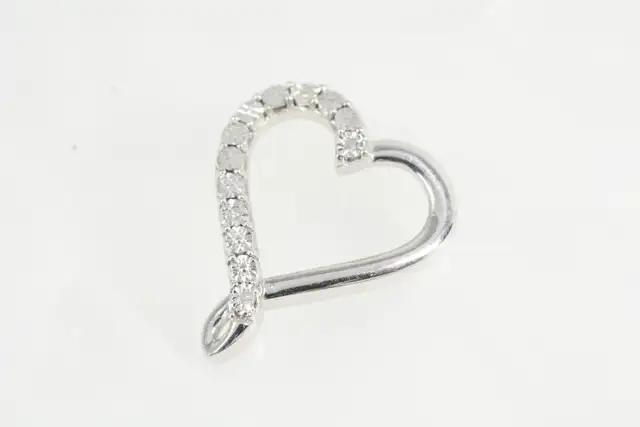925 DIAMOND HEART PENDANT (12293)