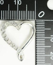 925 DIAMOND HEART PENDANT (12293) - Photo 3