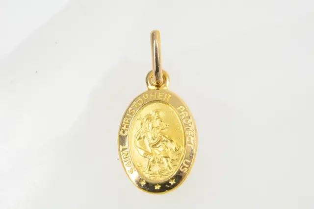 10K SAINT CHRISTOPHER MEDALLION (12930)