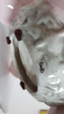 VASENEUF PORCELAINE ROSE GRIS 35'HAUx9'DIAMÈ SIGNÉ LIGNE: $15.00 - Photo 3