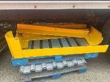 Used end of aisle steel guards for pallet racking  - 48' long