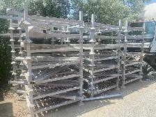 Used stacking steel crates  4’ x 4’ x 5’ tall - 2500 lb capacity - Photo 2