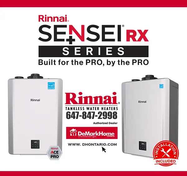 Upgrade to a TANKLESS Water Heater in Ottawa. Buy, Rent, Finance