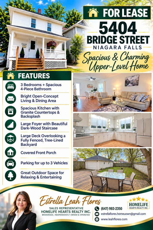 3-BR DETACHED HOME NEAR FALLSVIEW NIAGARA