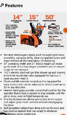 34" Self Propelled Snowblower - Photo 10