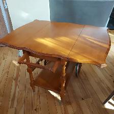 Vintage Solid Maple Tea Cart - Photo 4