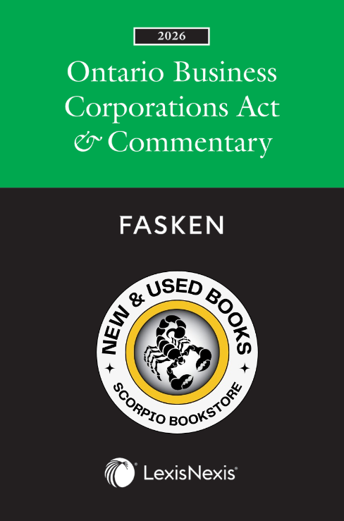 Ontario Business Corporations Act Commentary 2026 9780433540939