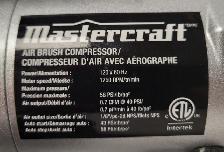 (N95607-1) Mastercraft 258-9805-6 Air Brush Compressor - Photo 3
