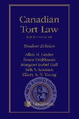 Canadian Tort Law 13th Edition Linden 9780433527725