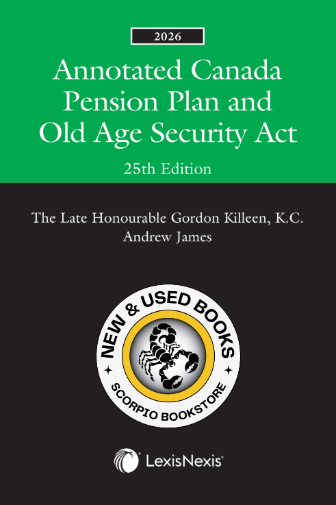Annotated Canada Pension Plan and Old Age 2026 9780433541639
