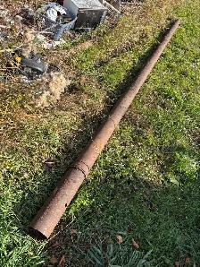 LONG 20 foot HEAVY 6" pipe pole. 400 lbs