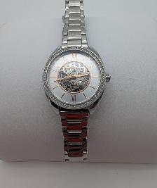 (B6366) Fossil BQ3727 Automatic Skeleton Watch Stainless Stee...