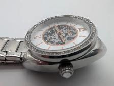 (B6366) Fossil BQ3727 Automatic Skeleton Watch Stainless Stee... - Photo 2