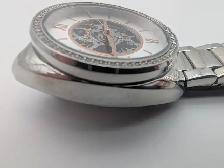 (B6366) Fossil BQ3727 Automatic Skeleton Watch Stainless Stee... - Photo 5