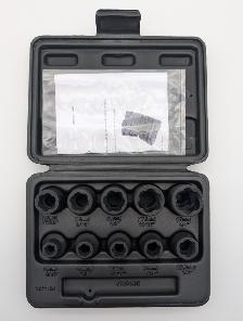 (B2261) Socket Nut Extractor Pro Point 10 pc 1/2 In.
