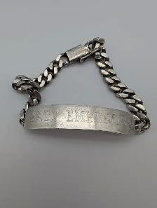 (B2224) Bracelet, silver 28.5 grams 8' - Photo 2