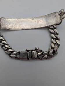 (B2224) Bracelet, silver 28.5 grams 8' - Photo 3