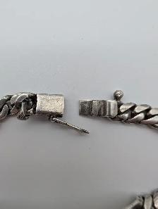 (B2224) Bracelet, silver 28.5 grams 8' - Photo 4