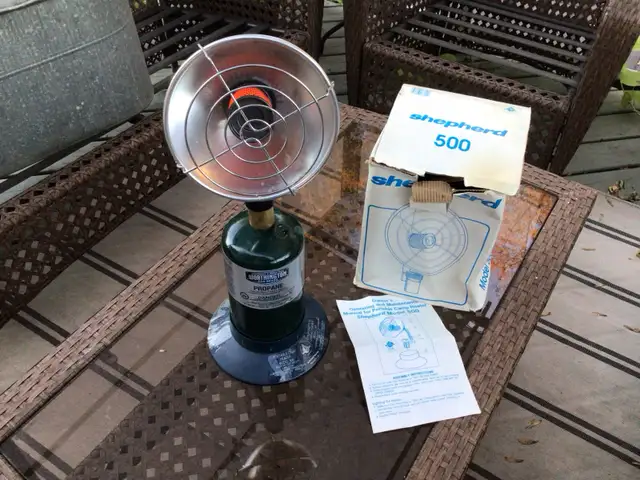 Parabolic Propane heater by Shepherd