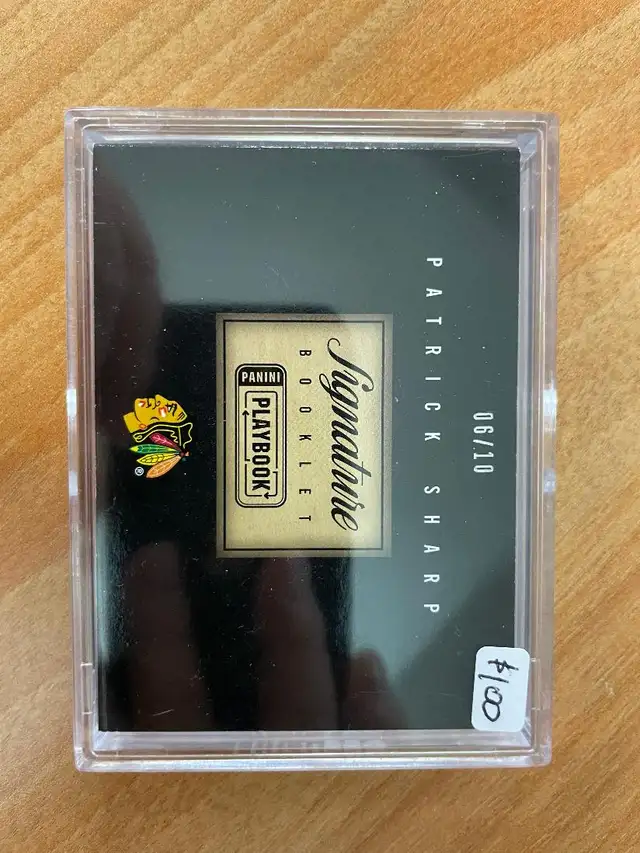2013-14 Panini Playbook Signature Patch #SBPS Patrick Sharp #'d