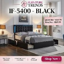Furniture Trends IF-5400 Black Bed