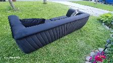 Black Velvet Couch - Photo 3