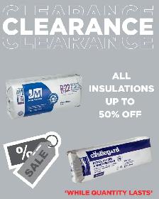 Johns Manville Fiberglass Insulation Clearance Sale!
