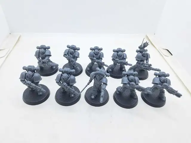 Warhammer 30k Horus Heresy MKII Veterans /W Disintigrator Weapon