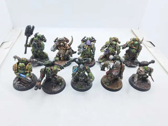 Warhammer 40k 10 Deathguard Mixed Battle Ready Plauge Marines