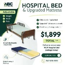 NEW Hospital Bed & Upgraded Mattress – ABC Home Mobility