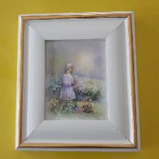 2 CADRES NEUFS SIGNÉS, BLANC GOLD, GARCON FILLE: $20.00 CHACUN - Photo 3