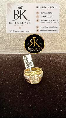 Men’s Diamond Ring 10k - Photo 3