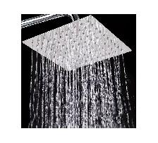 Pommeau de douche carré en acier inoxydable de 30 cm