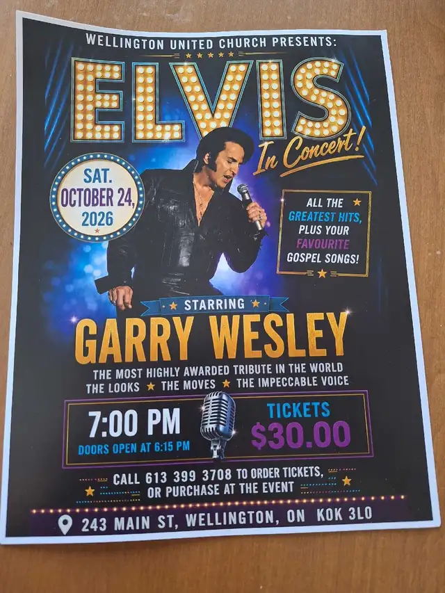 ELVIS IN CONCERT OCT 24th 2026