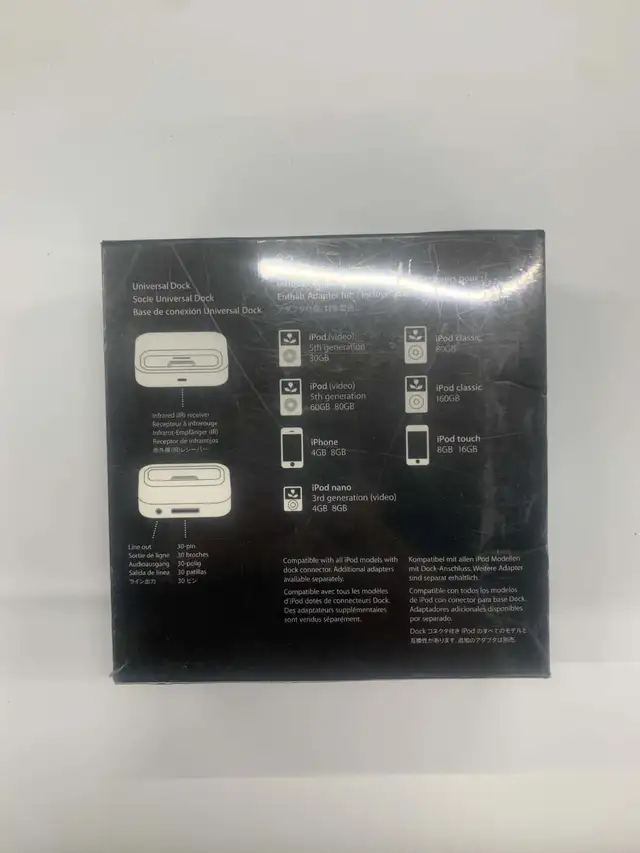 Apple Universal Dock for iPod/IPhone MB125G/A BRAND NEW Factory