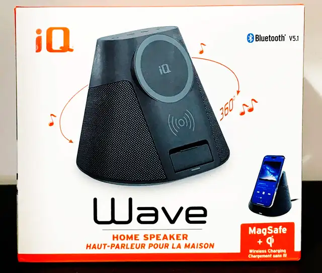 Bluetooth haut-parleur IQ Wave avec MagSafe chargeur sans fil