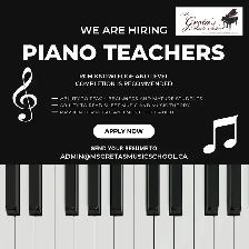 Hiring Piano Teachers (RCM Knowledge Preferred)