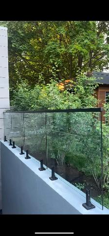 DECK RAILING STAIR RAILING PORCH ENCLOSURES GLASS PARTITION  ETC - Photo 4