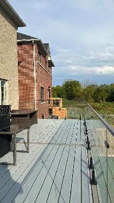 CUSTOM GLASS RAILING STAIRS DECK RAILING BALCONY RAILING PORCH - Photo 3