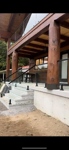 CUSTOM GLASS RAILING STAIRS DECK RAILING BALCONY RAILING PORCH - Photo 5