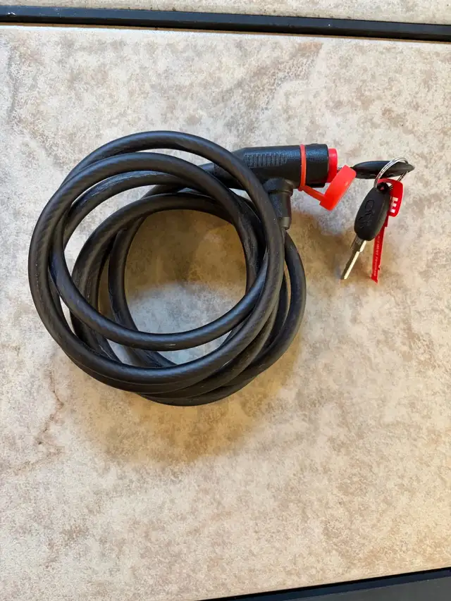 bicycle lock with 2 keys