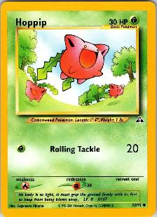 Pokemon Hoppip 55/75 Neo Discovery