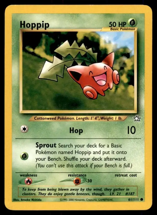 Pokemon Hoppip 61/111 Neo Genesis
